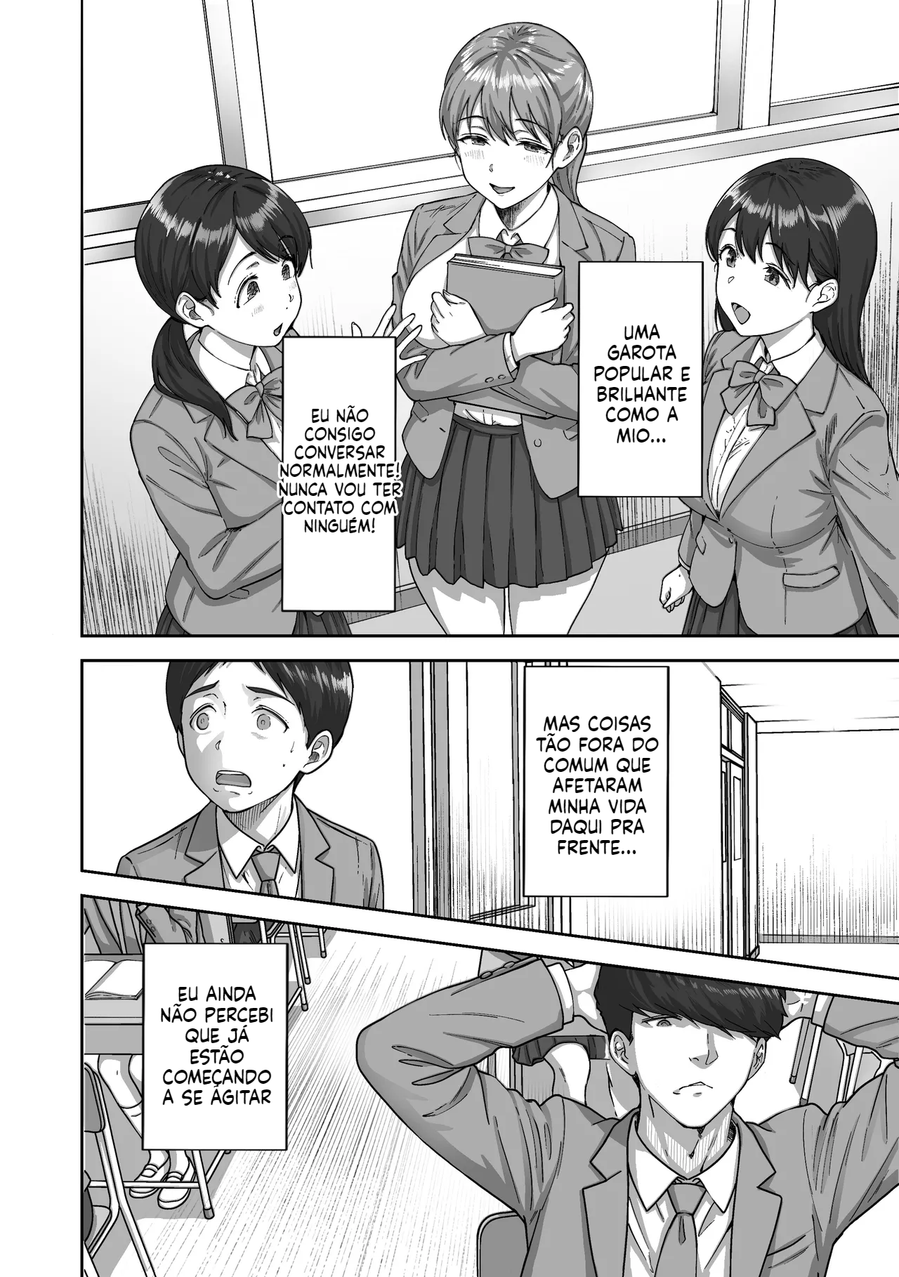 [Doujinshi] Fracote saiu correndo tentando esconder a ereção após ser provocado por uma garota de seios grandes - 7