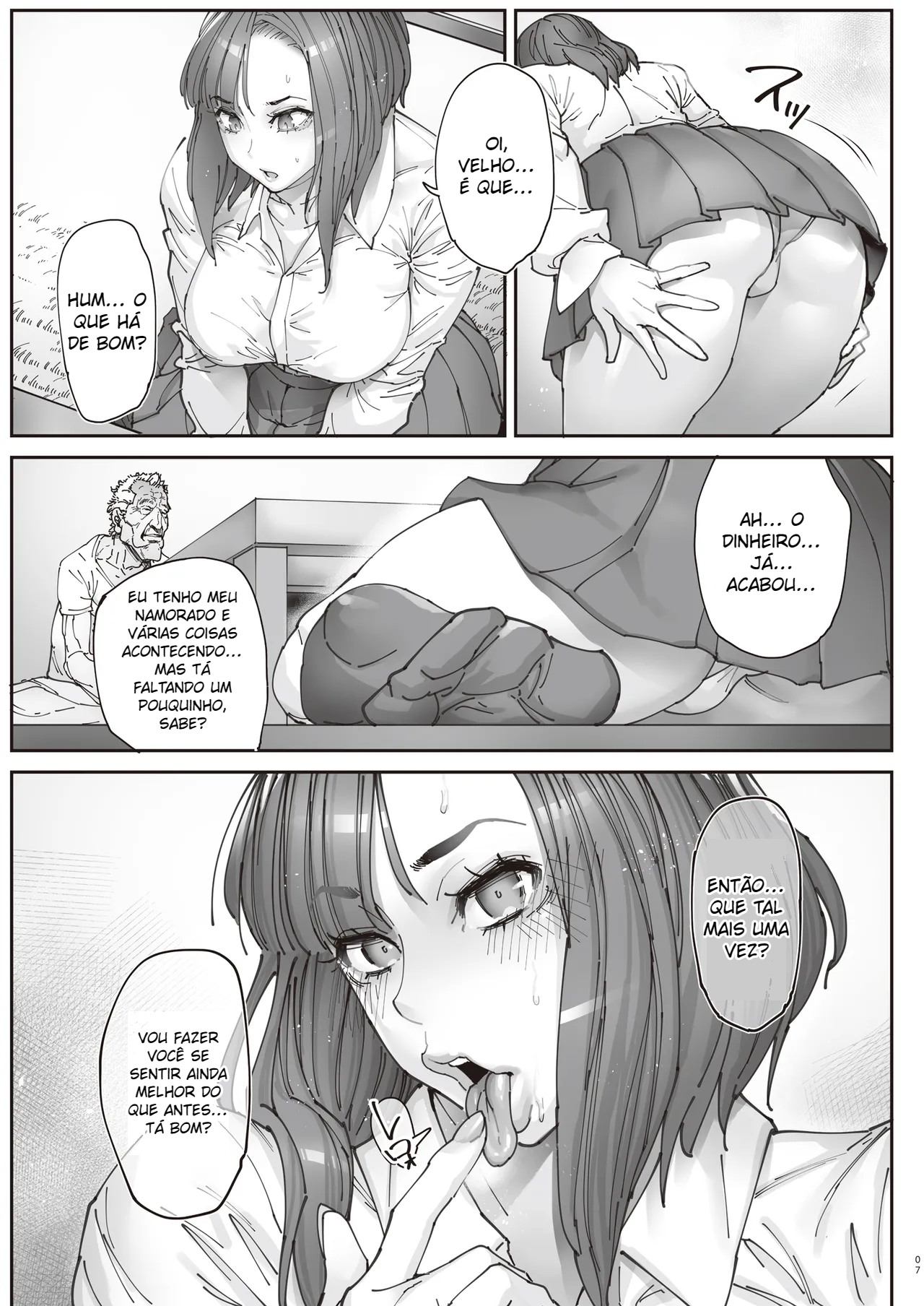 Zoku – Kaigo Beit de Roujin no Gouin na Yokkyuu to Okane no Mae ni Chitai o Sarasu JK - 6