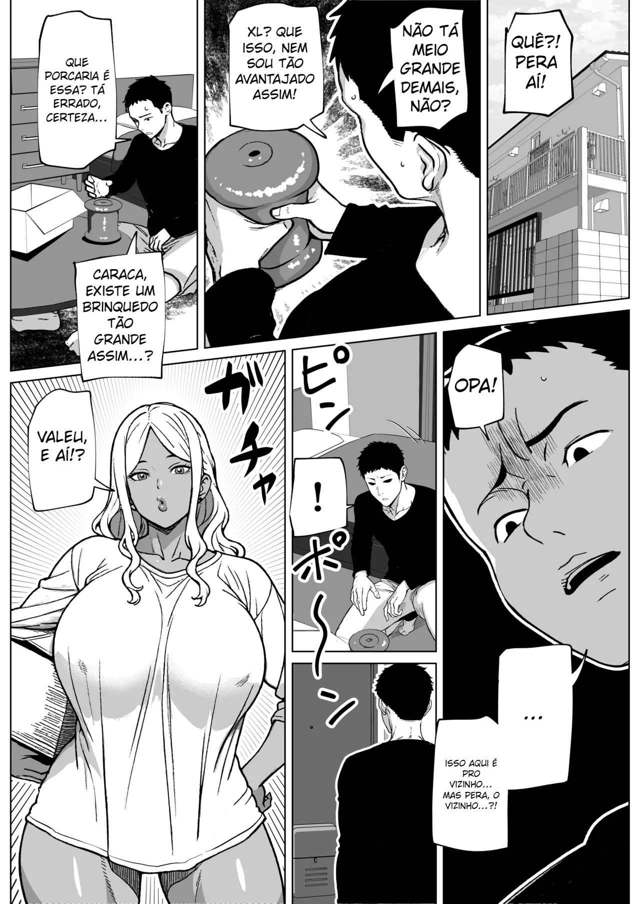 Otonari san wa futanari kuro gyaru - 2