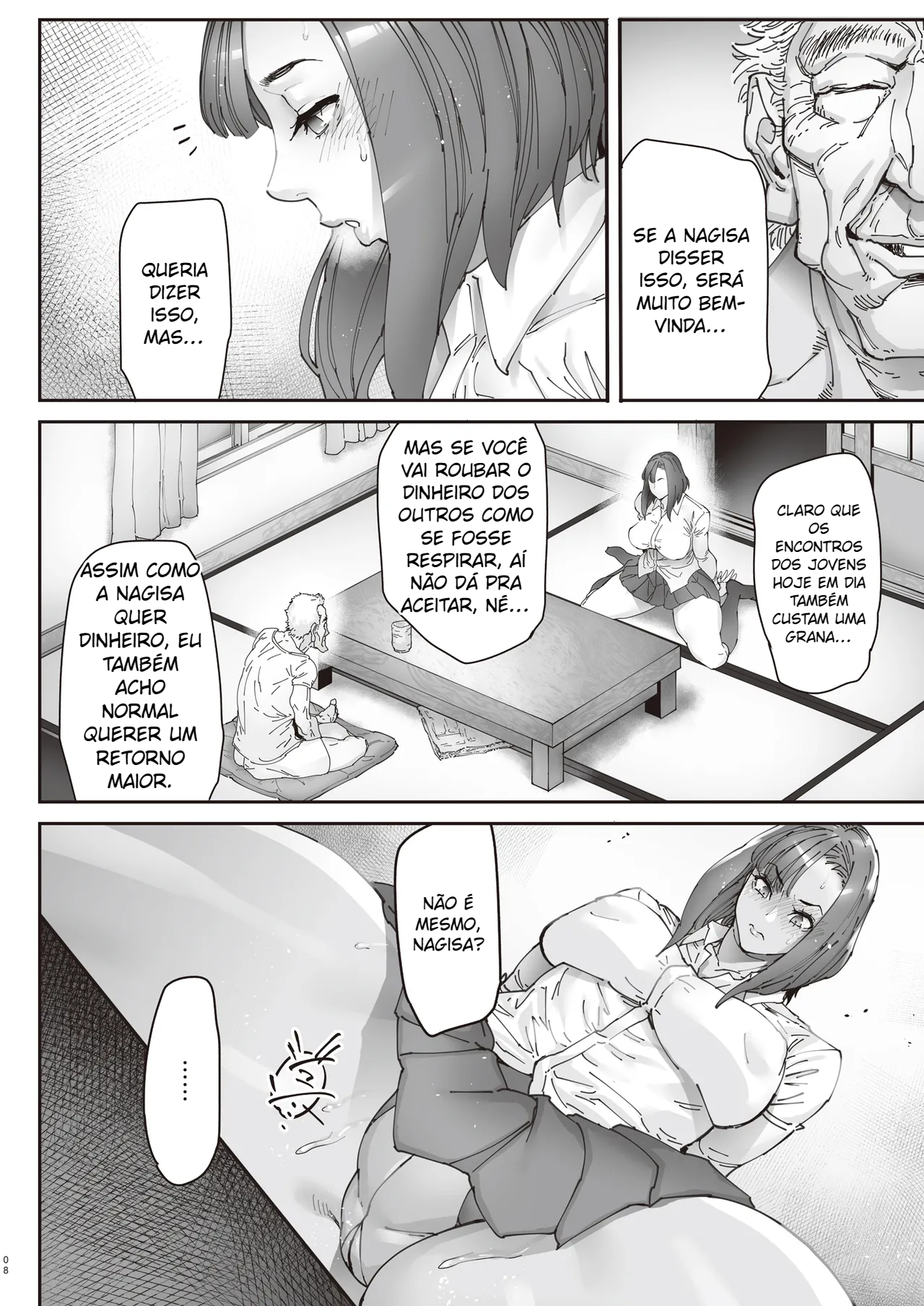 Zoku – Kaigo Beit de Roujin no Gouin na Yokkyuu to Okane no Mae ni Chitai o Sarasu JK - 7