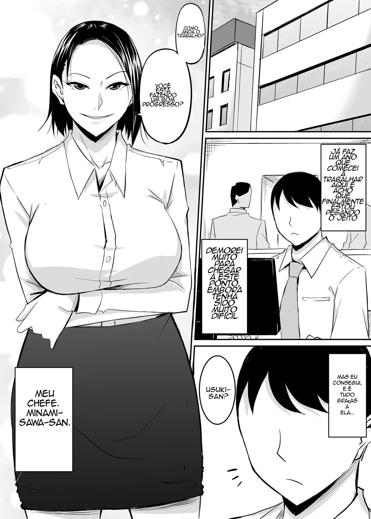 Akogare no Onna Joushi ga Douryou no Charao ni Otosareru Hanashi - 2