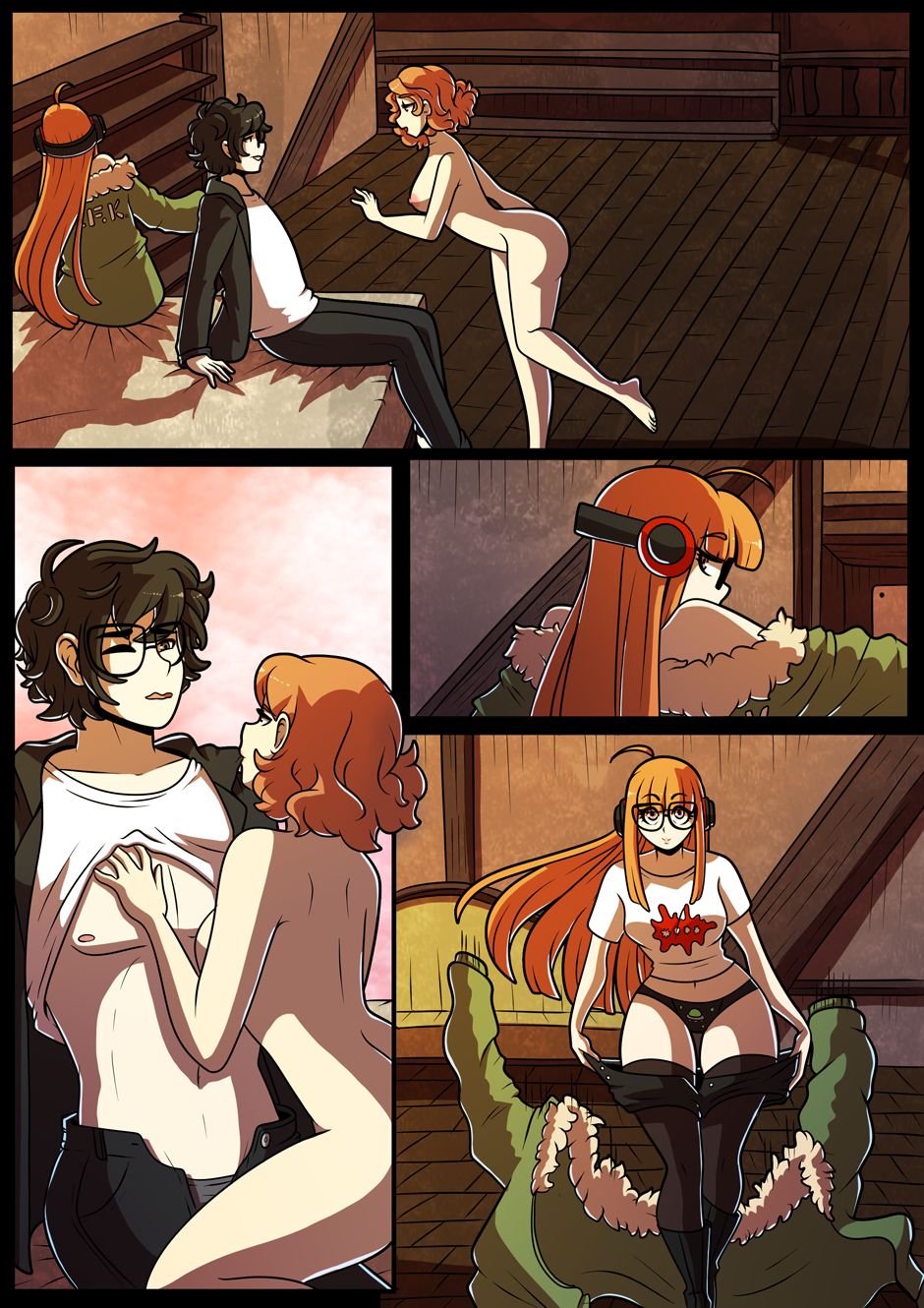 Joker X Futaba X Haru Comic Porn