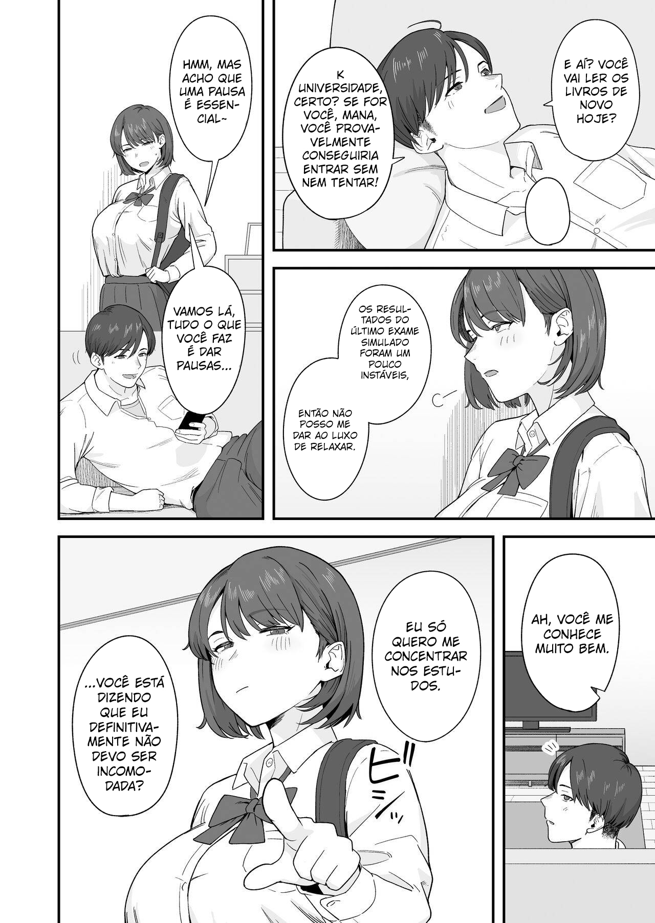 Benkyou ni Shuuchuu shitai Muttsuri na Ane wa… - 3