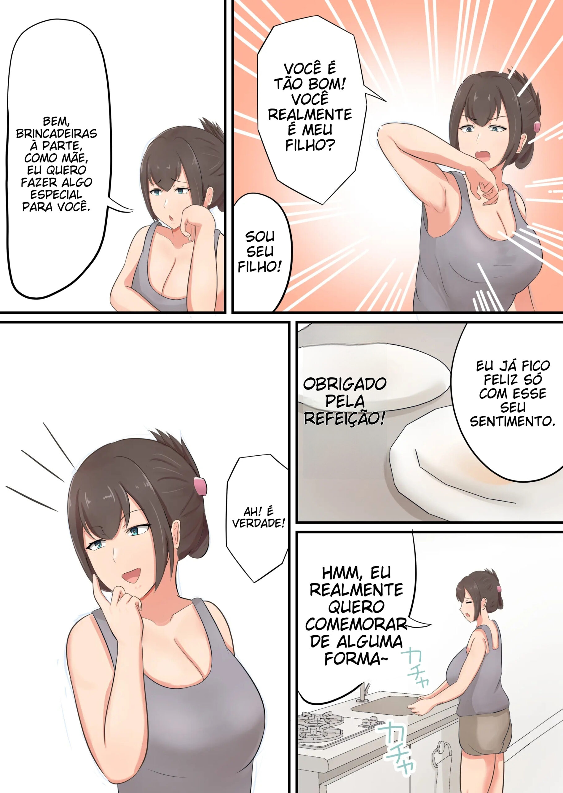 Oiwai ni Okaa-san ga Fudeoroshi Shite Kureta Hanashi - 4