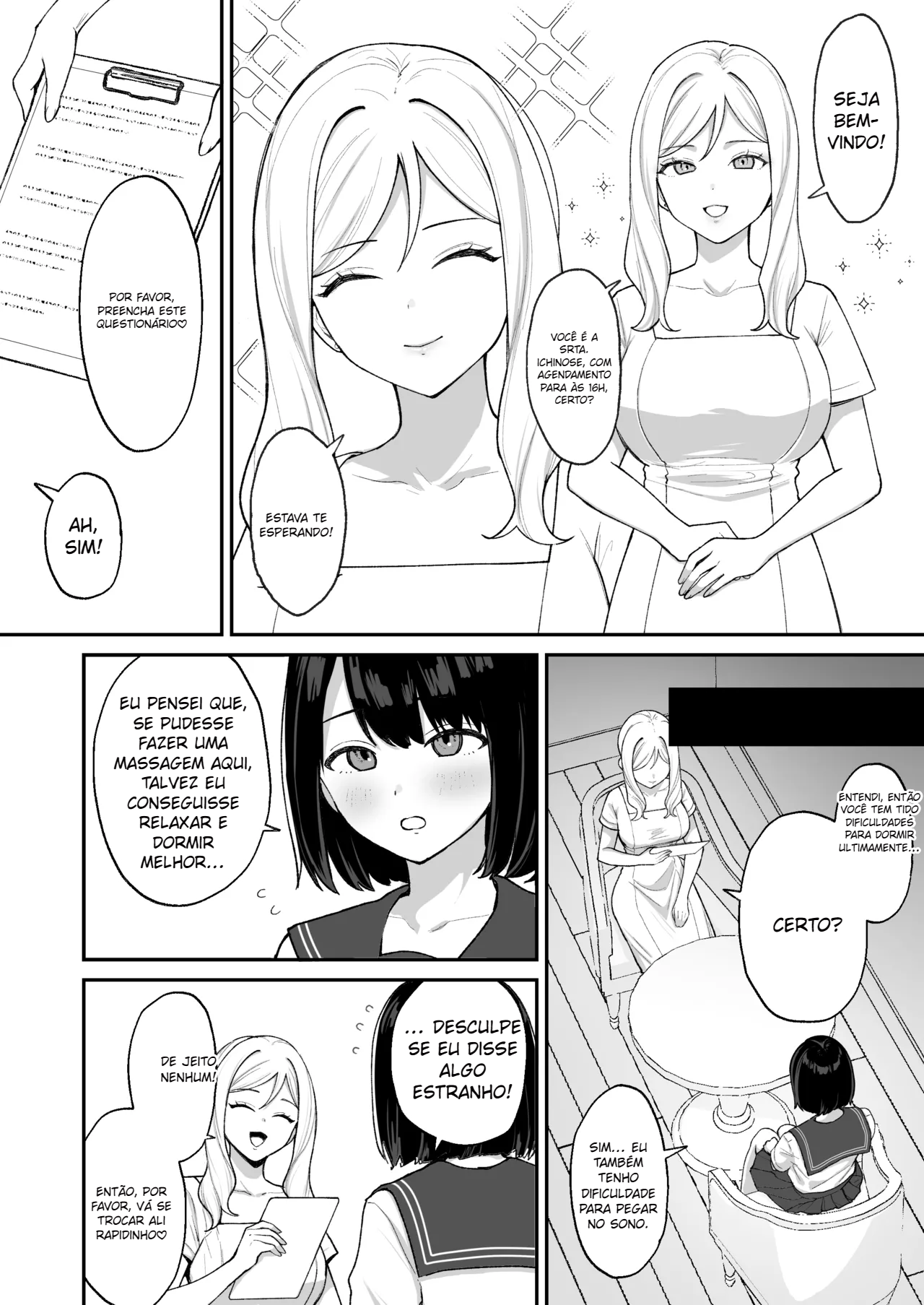 Massāji-ten de futanari bijo ni poruchioakume shikoma reru on’nanoko - 3