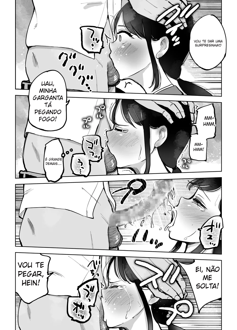 Gerente peituda e corna