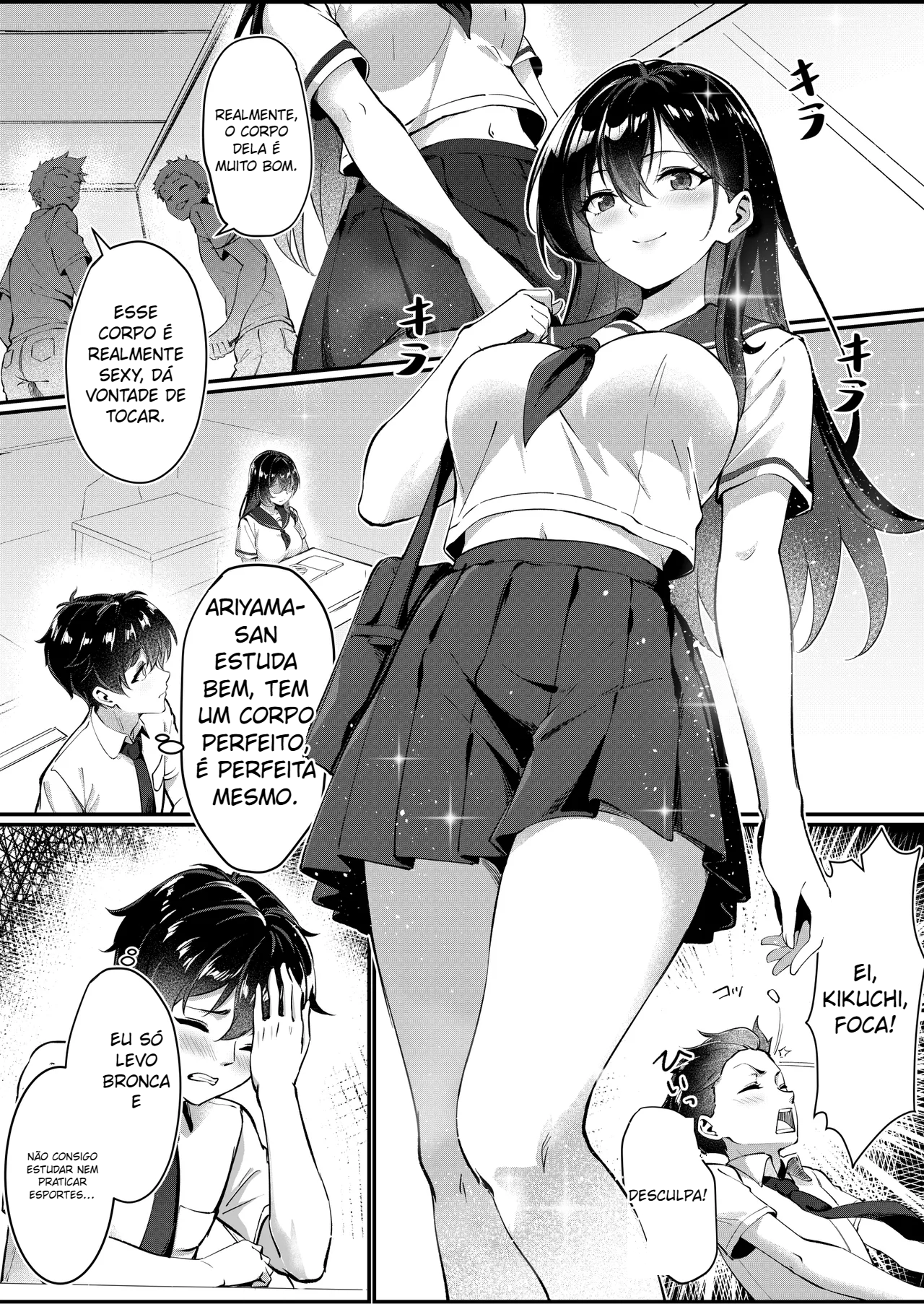 Uma JK peituda e arrumada com longos cabelos pretos era na verdade uma vagabunda que fazia garganta profunda - 3