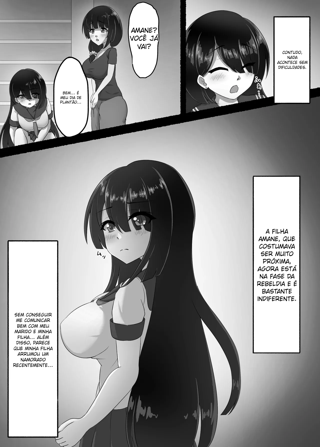 A mulher casada fica molhada com o namorado da filha. - 3