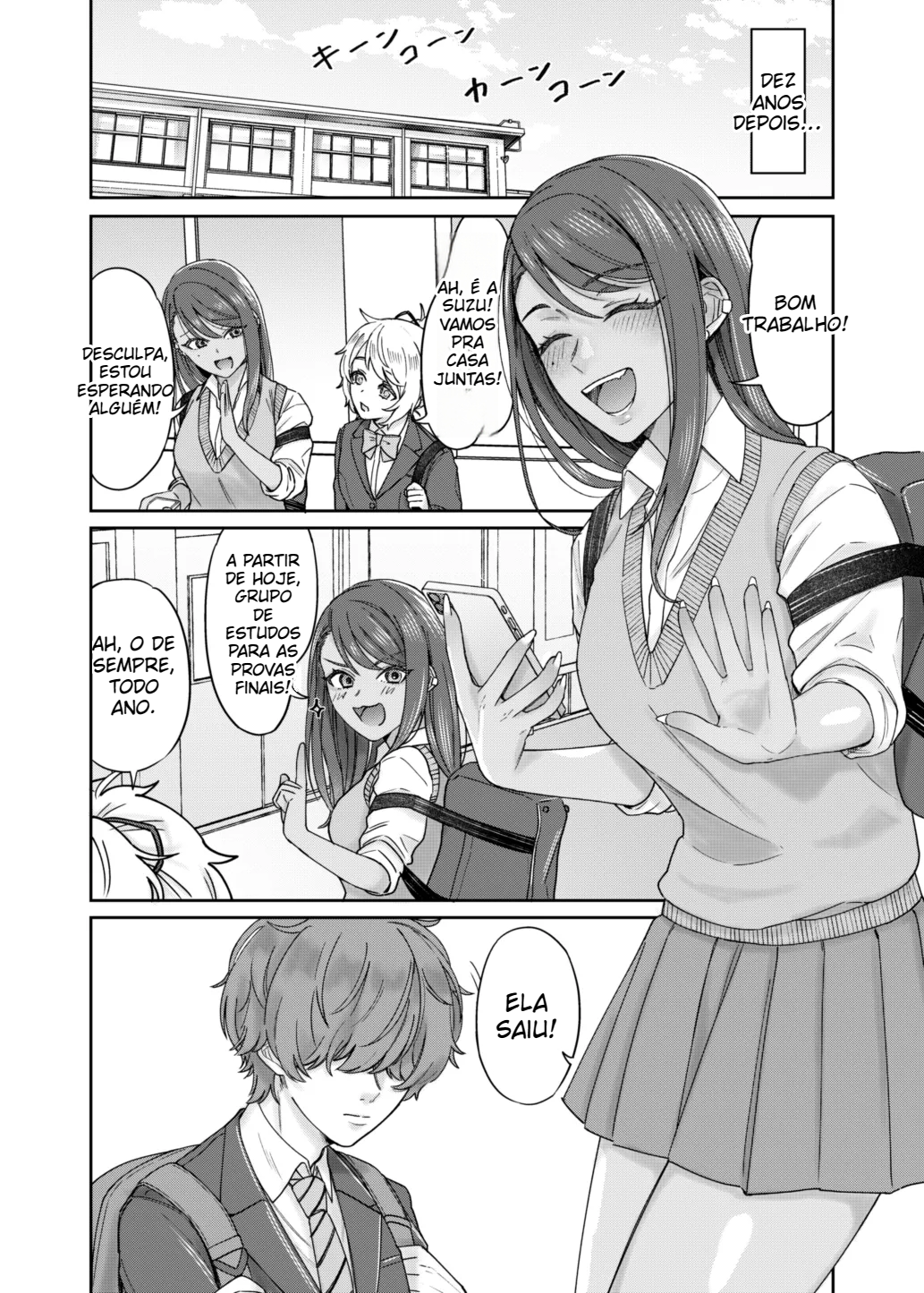 Estudando em segredo com uma amiga de infância de pele escura - 3