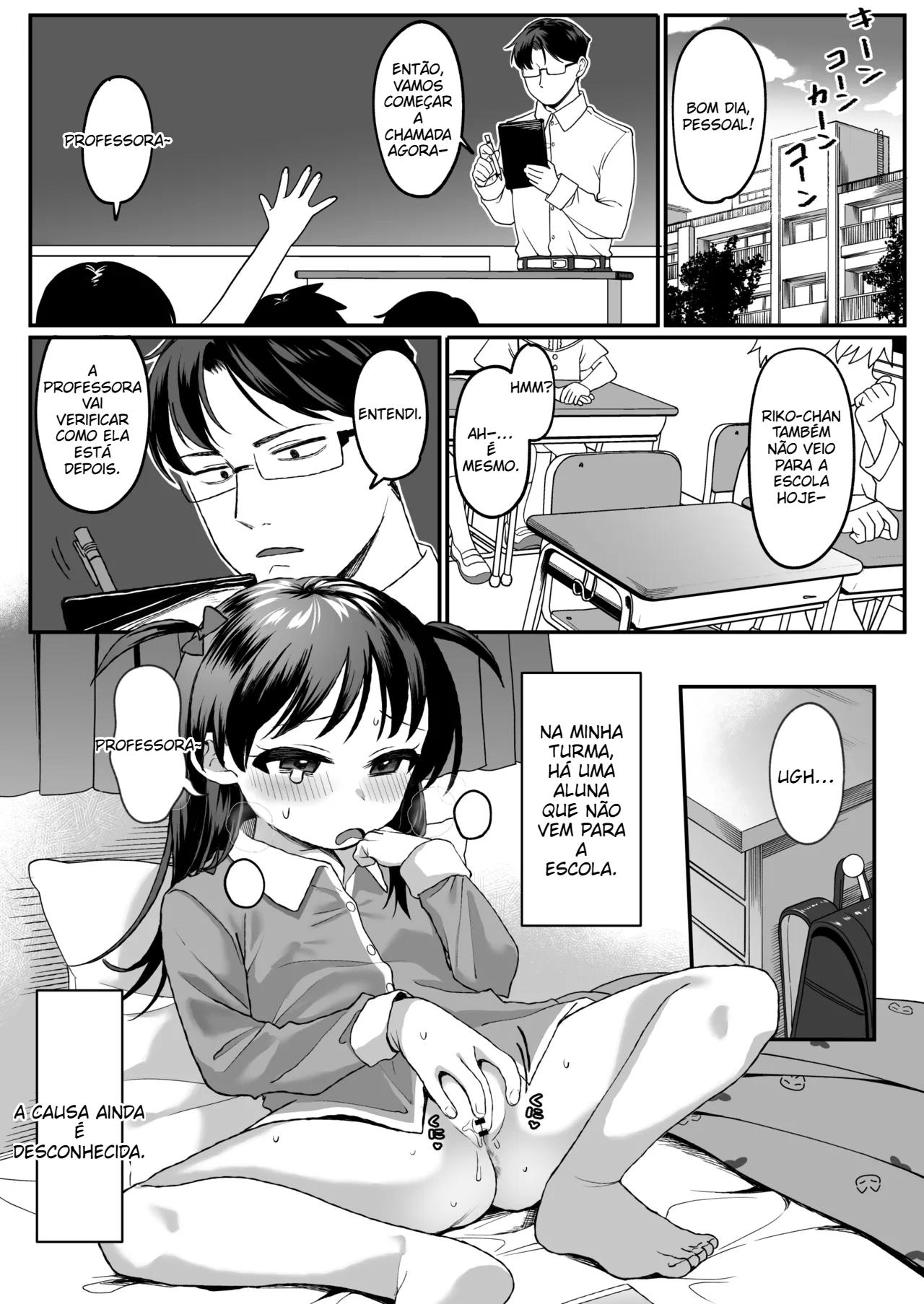 Castigue a menina que ama demais seu professor e mata aula. - 3