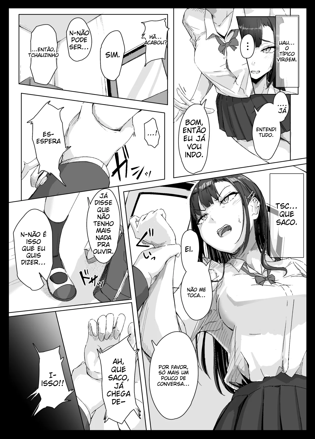 A garota atrevida não consegue resistir ao otaku assustador. - 4