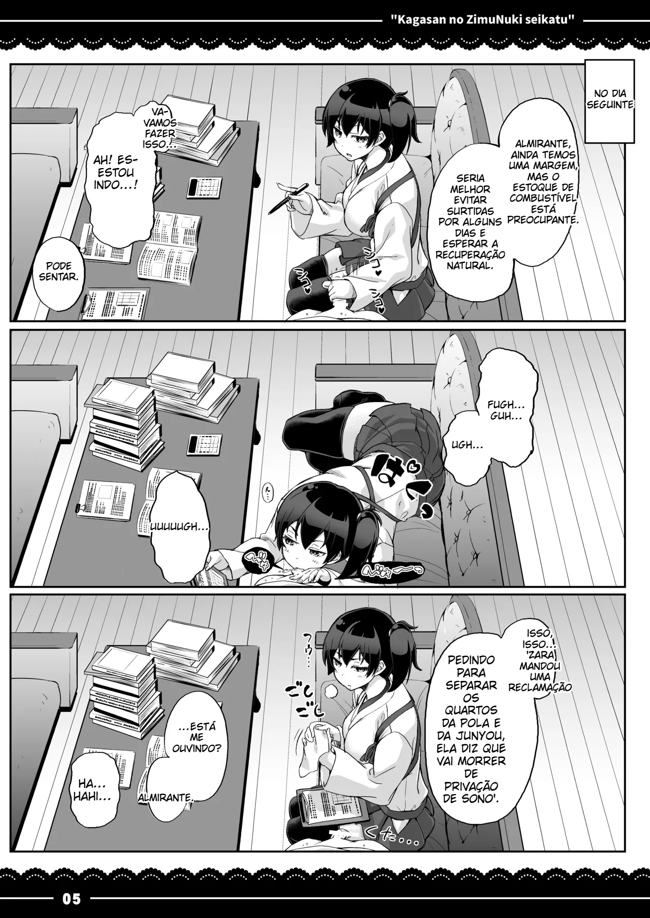 A vida de kaga-san sem calcinha no escritório - 6