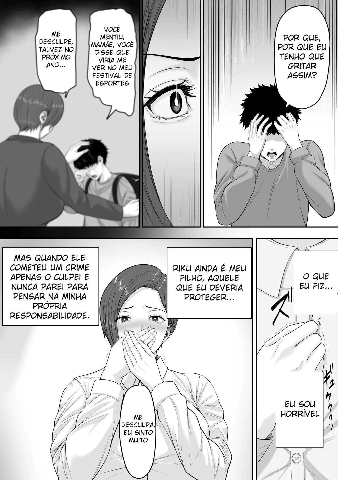 A História da Minha Mãe, Uma Sargento Séria e Peituda, Me Ordenhando Com Sua Buceta