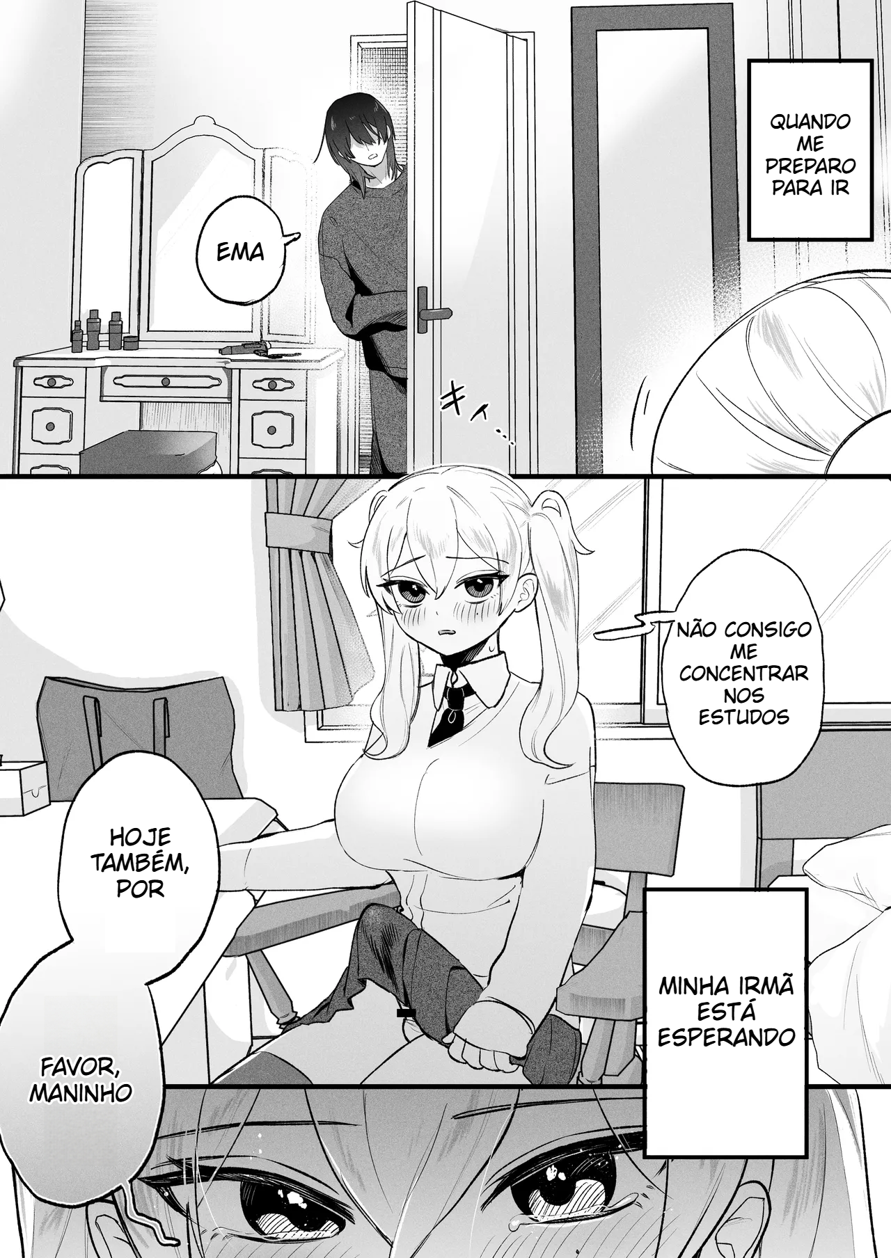 (Katsudon Regular) Não quero que ninguém descubra que estou gozando por causa do orgasmo da minha irmã futanari!! - 4