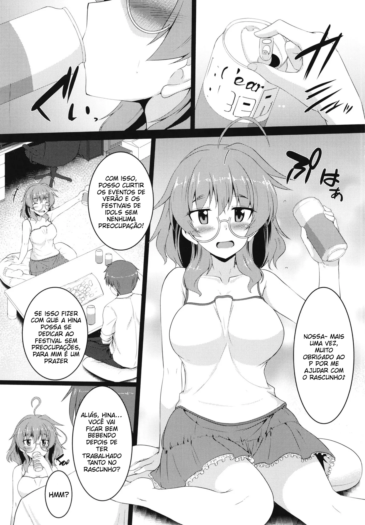 Um livro sobre fazer sexo com a Hina-sensei bêbada - 4