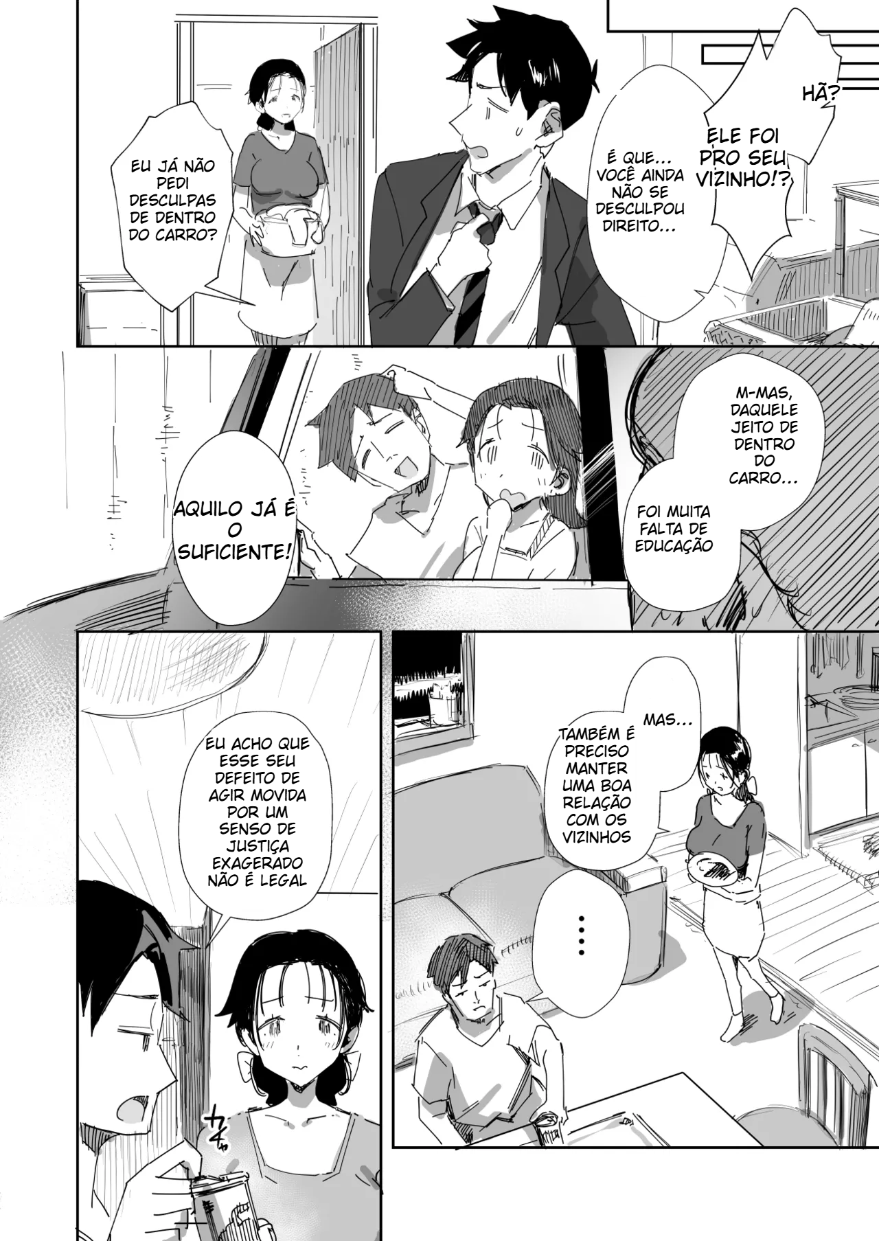 (Onodera) Dona de casa peituda sendo seduzida pelo vizinho - 6