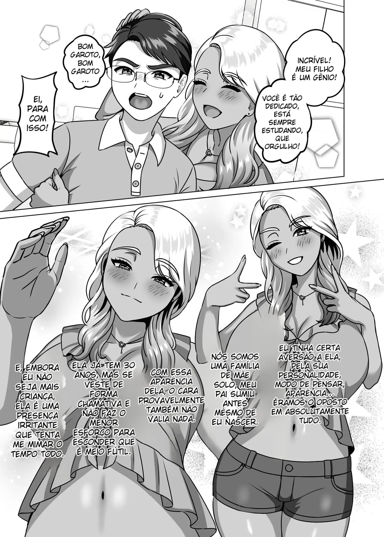 O Filho Que Nutre Os Desejos Sexuais de Sua Mãe Solteira Gyaru - 2