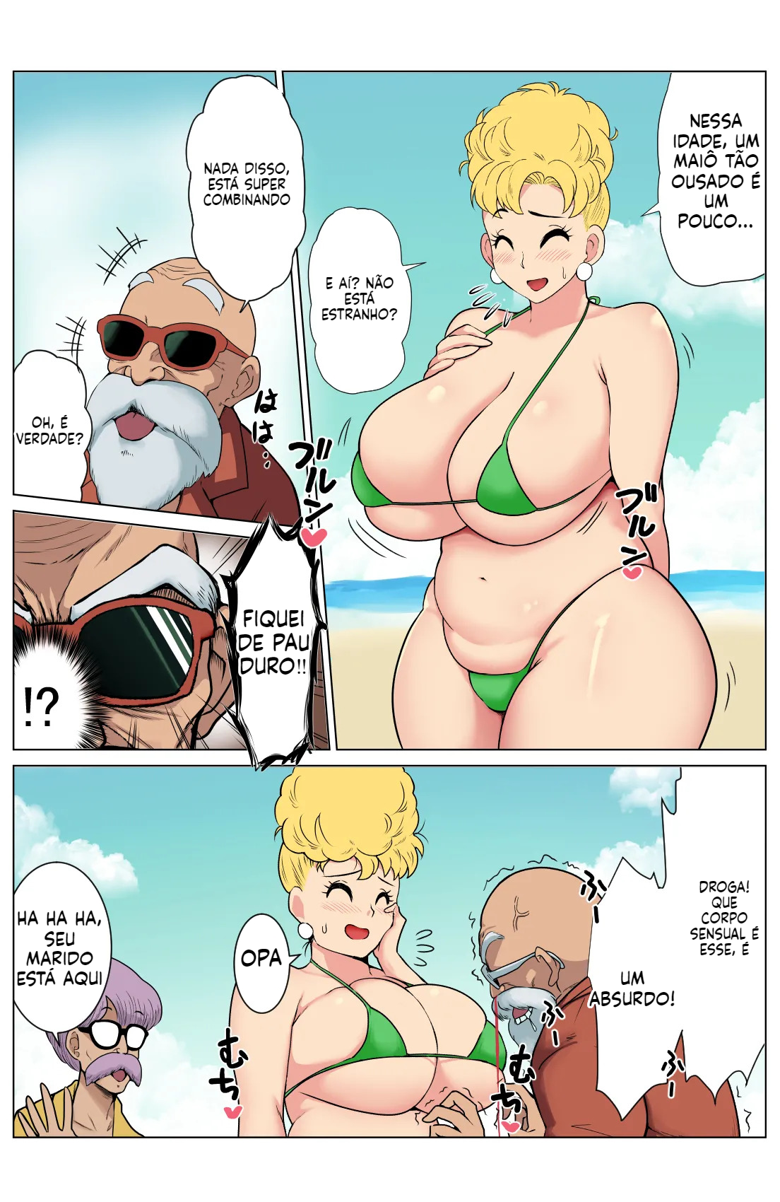 [Comic] DRAGON HOLE ~ Praia divertida com a esposa peituda - 4