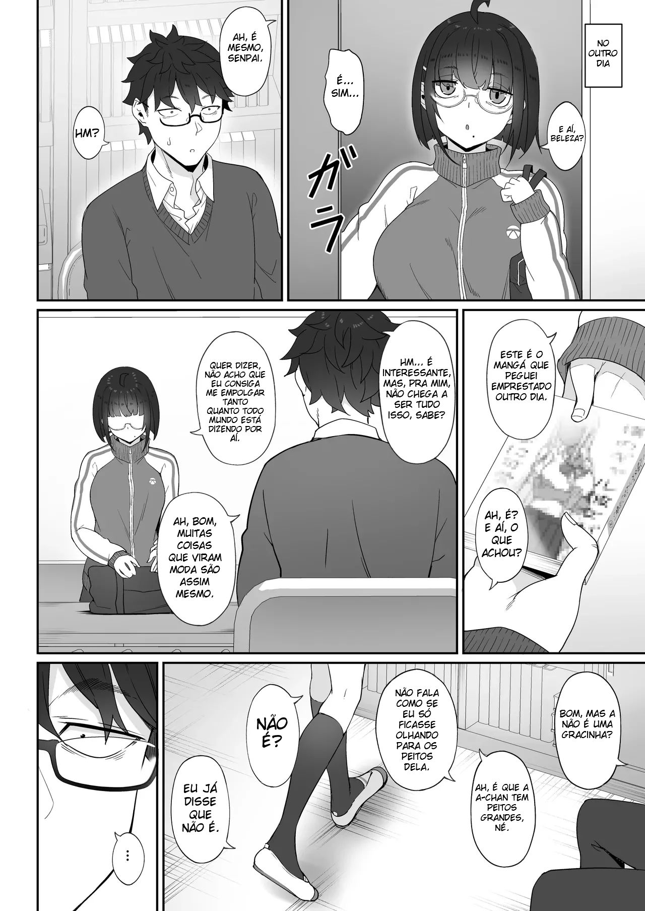 A História de Quando Emprestei Um Mangá para a Minha Kouhai Otaku e Ela Me Masturbou - 17