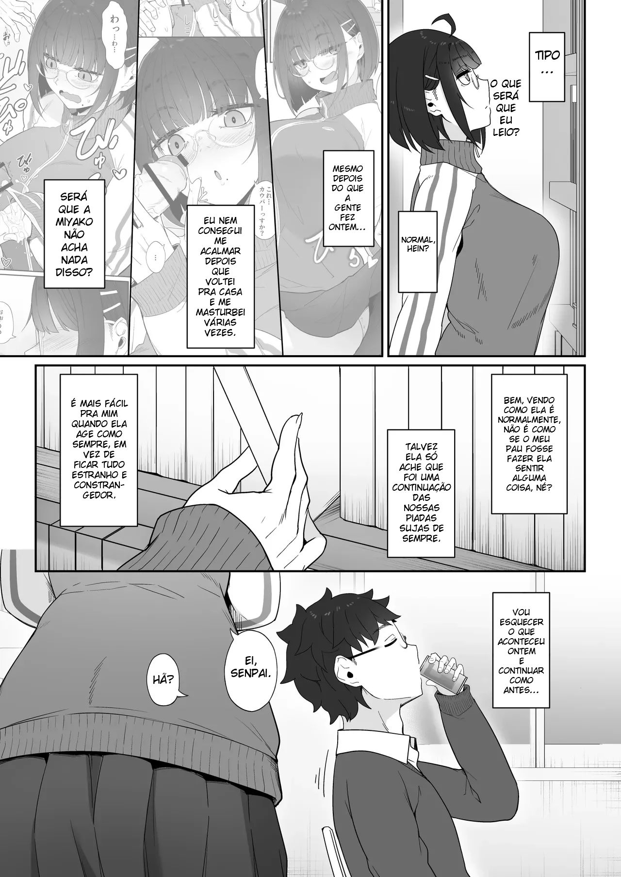 A História de Quando Emprestei Um Mangá para a Minha Kouhai Otaku e Ela Me Masturbou - 18