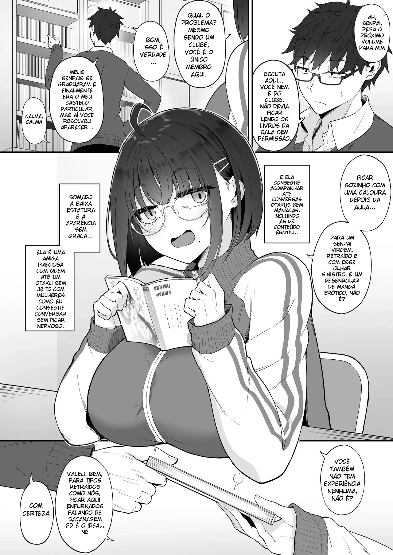 A História de Quando Emprestei Um Mangá para a Minha Kouhai Otaku e Ela Me Masturbou - 3