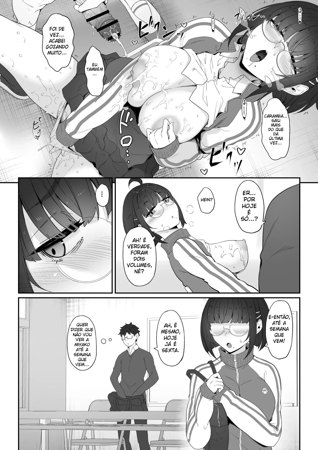 A História de Quando Emprestei Um Mangá para a Minha Kouhai Otaku e Ela Me Masturbou - 36