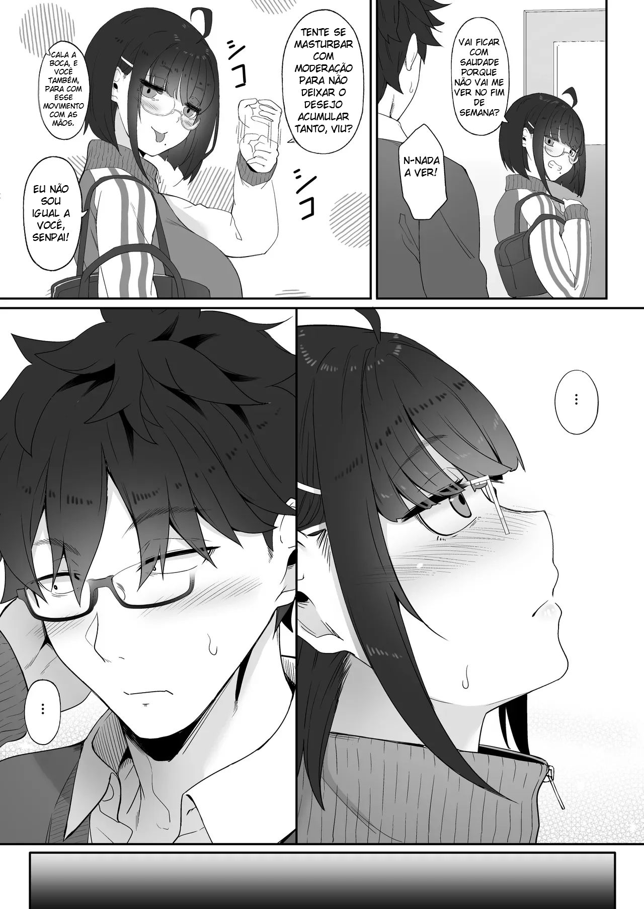 A História de Quando Emprestei Um Mangá para a Minha Kouhai Otaku e Ela Me Masturbou - 37