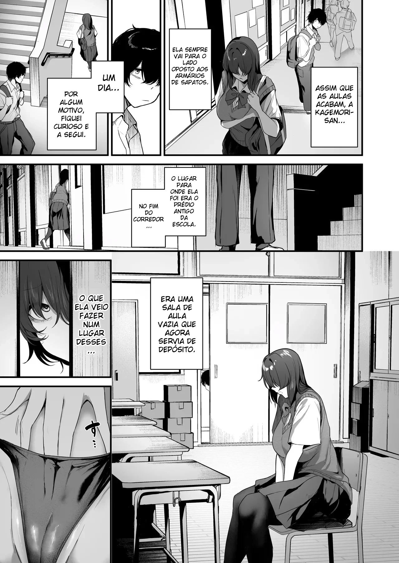 Eu Sou o Único Que Sabe Que a Kagemori-san, Uma Introvertida Solitária, é na Verdade Uma Superpervertida Tímida - 4