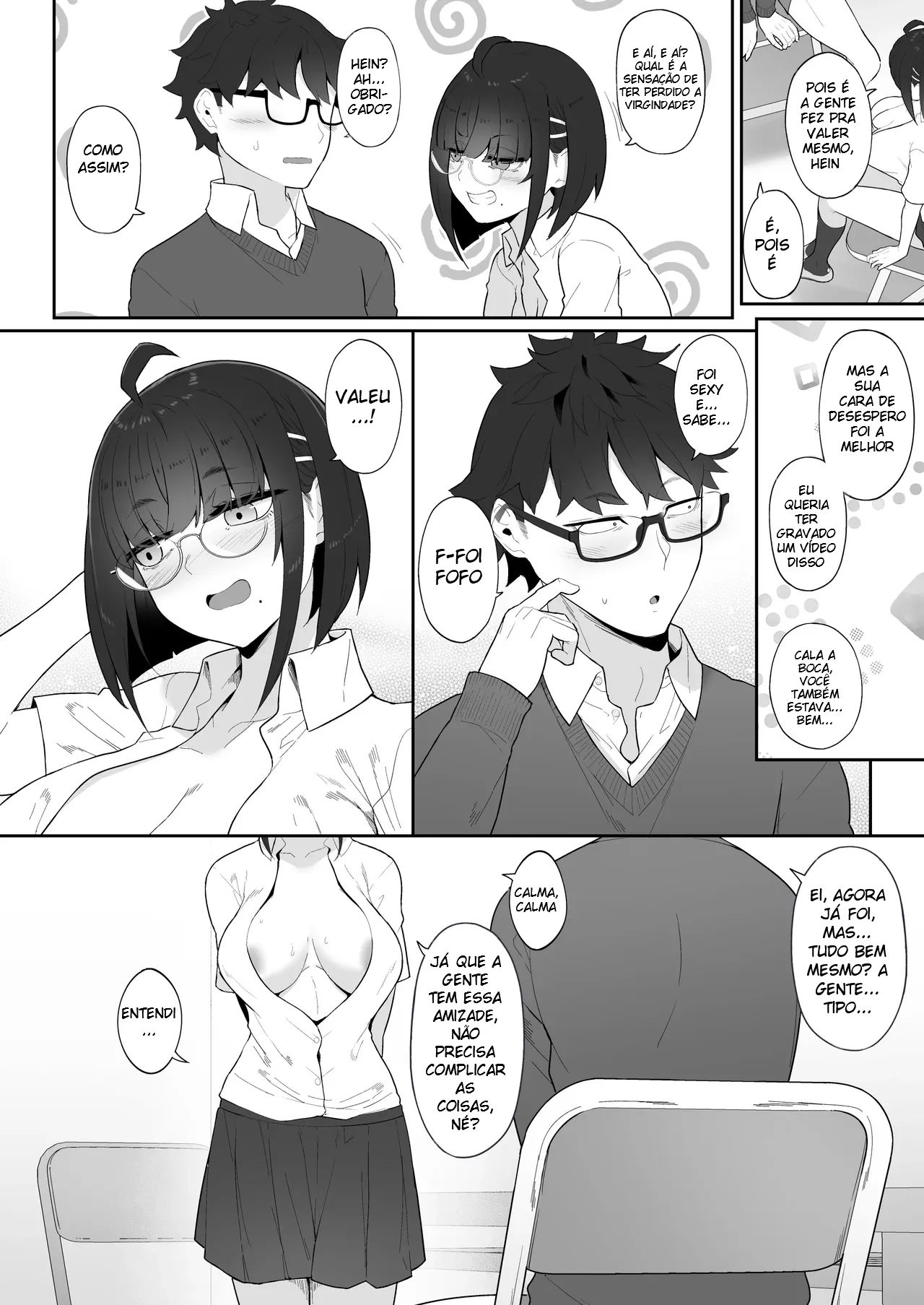 A História de Quando Emprestei Um Mangá para a Minha Kouhai Otaku e Ela Me Masturbou - 58