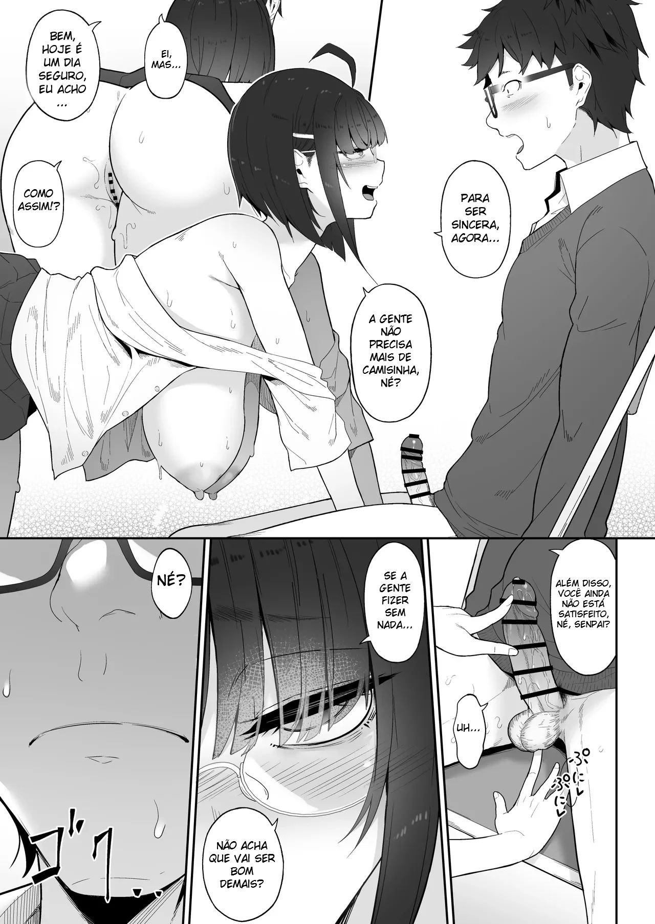 A História de Quando Emprestei Um Mangá para a Minha Kouhai Otaku e Ela Me Masturbou - 63