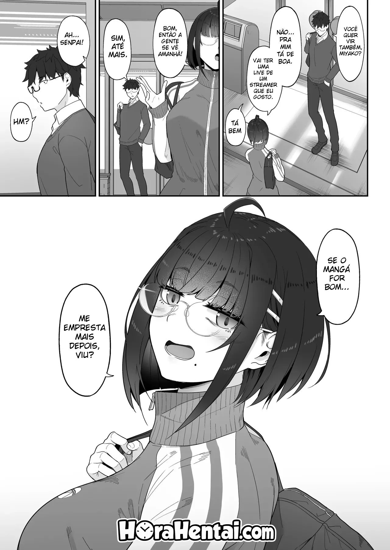 A História de Quando Emprestei Um Mangá para a Minha Kouhai Otaku e Ela Me Masturbou - 74