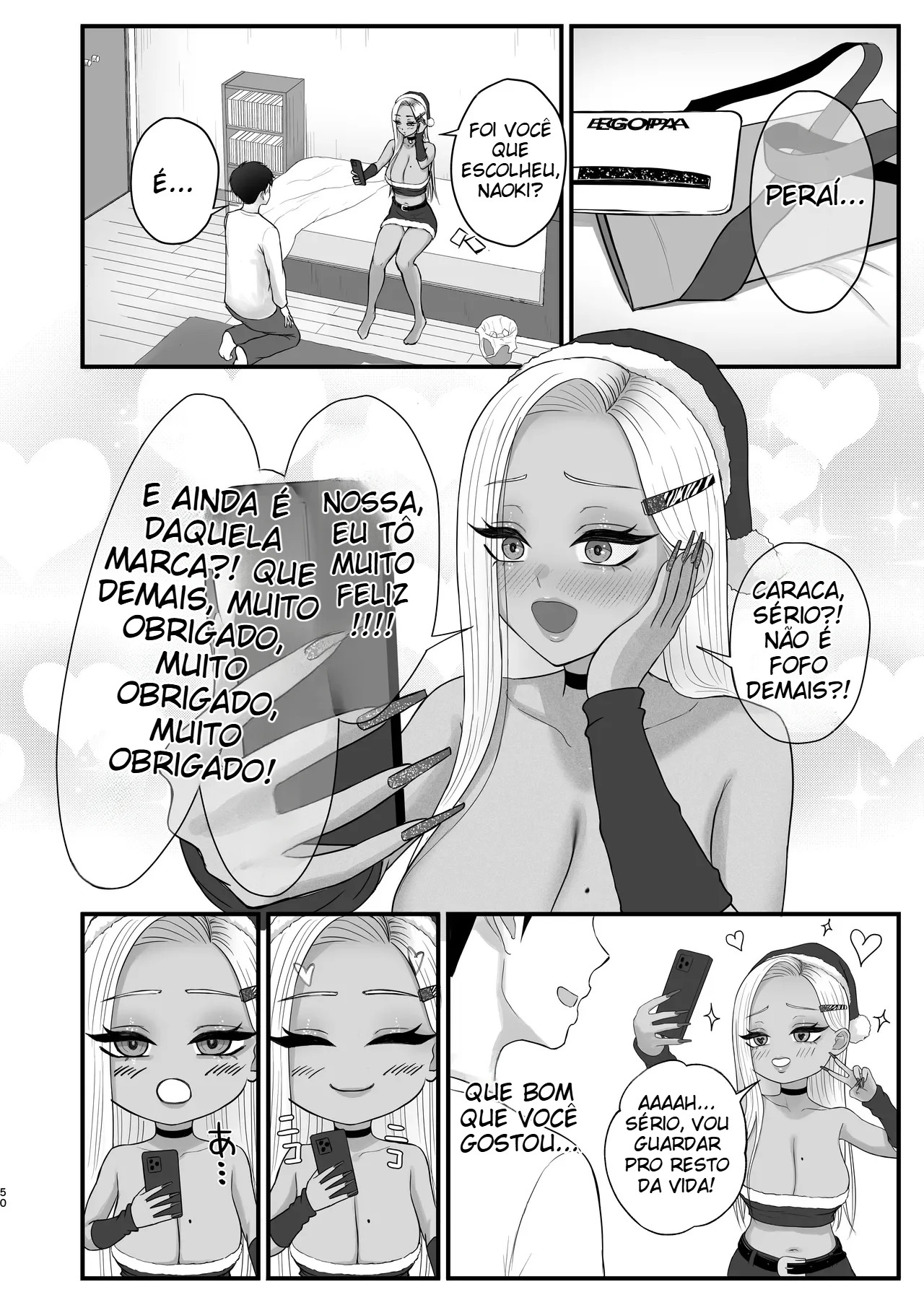 Minha Amiga Gyaru Que No Fundo Cede Fácil à Insistência - 47