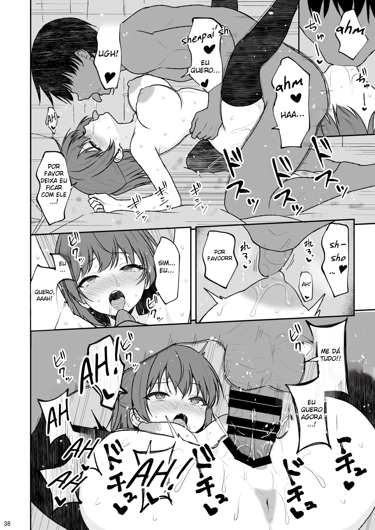 Treinando Minha Kouhai Avoada para Virar Uma Pervertida Viciada Em Orgasmos Internos - 37