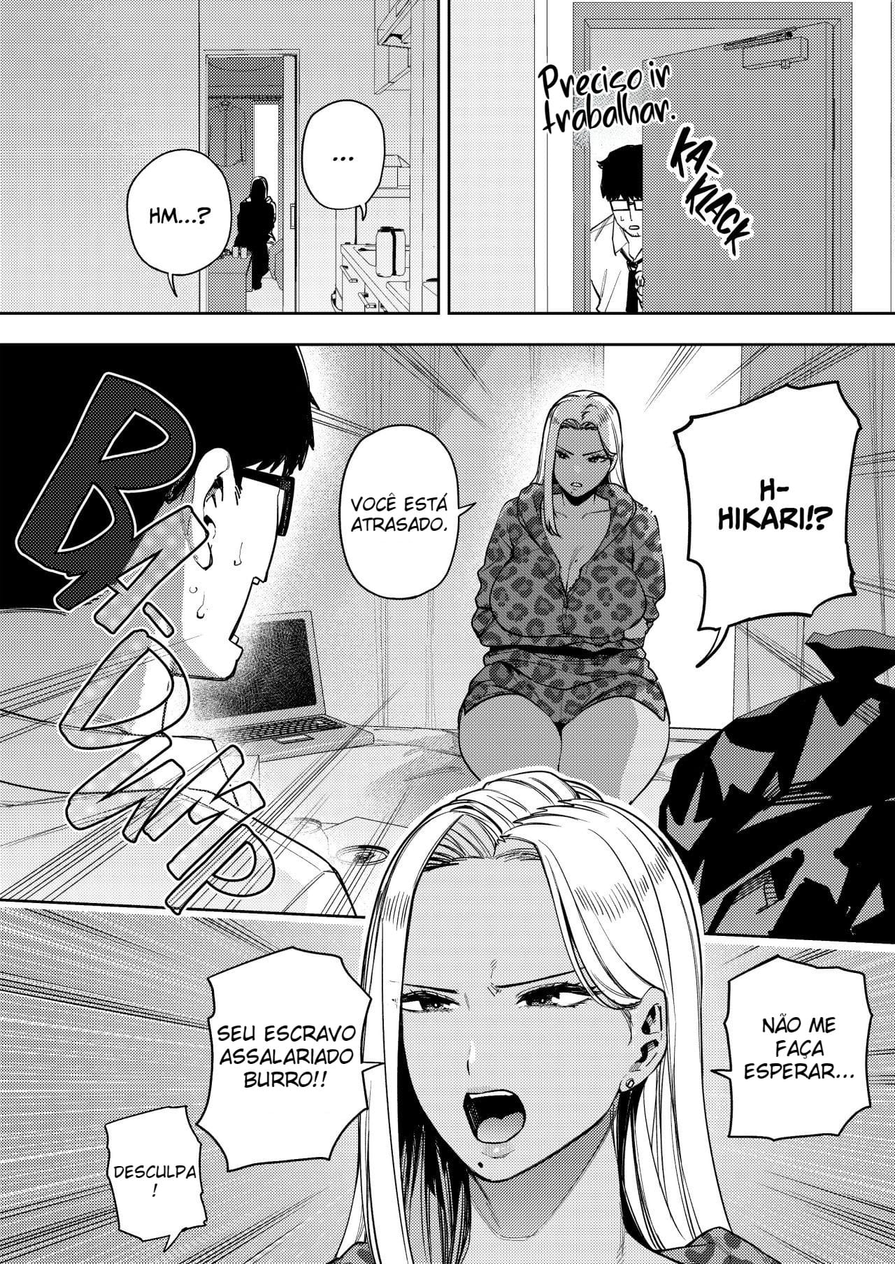 O Escravo Assalariado e a Esposa Gyaru Que Mora Ao Lado - 7