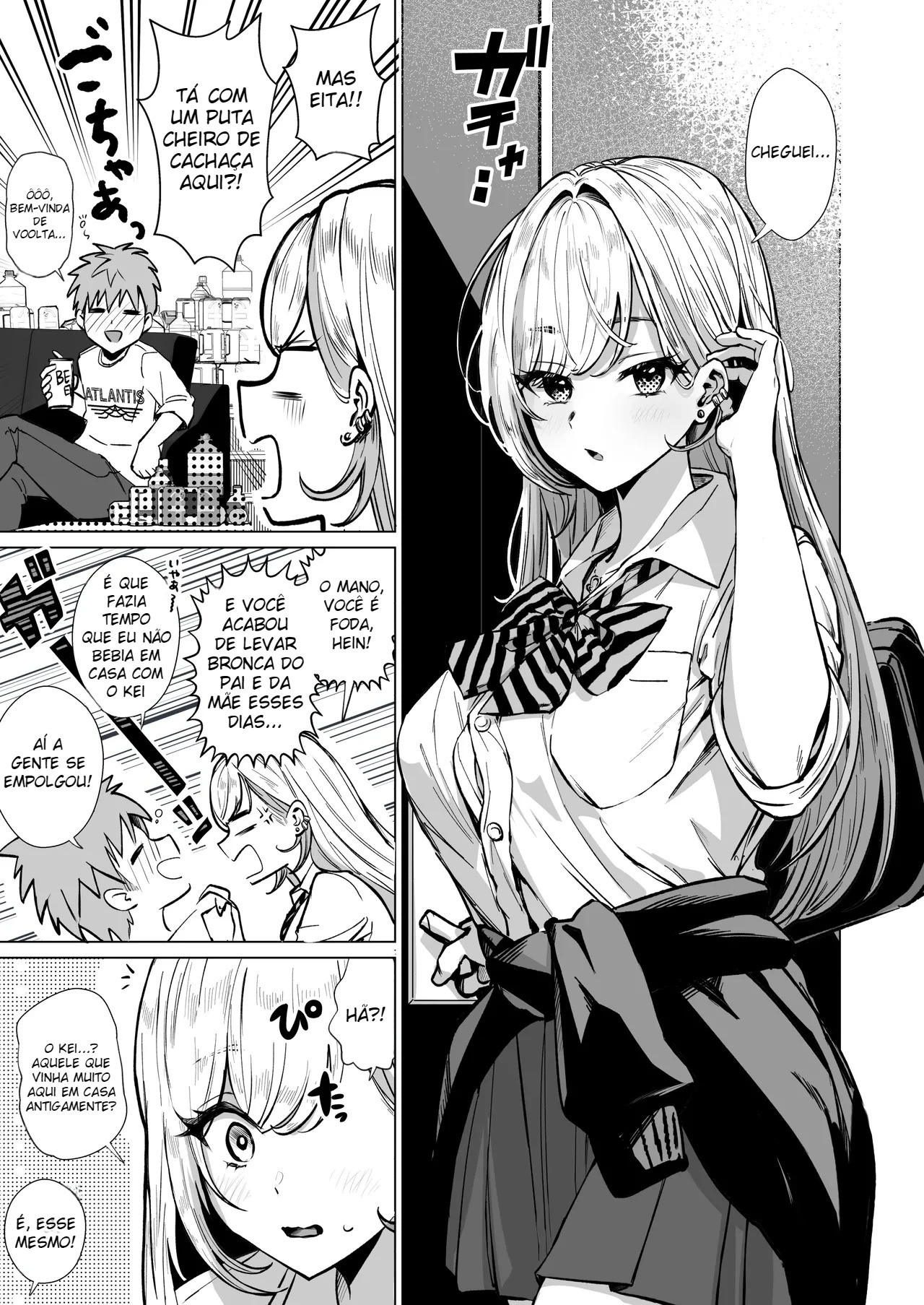 A Gyaru Invasora de Quarto ~ Criando Memórias de Uma Noite de Sexo Com a Irmã Gal do Meu Amigo ~ - 2